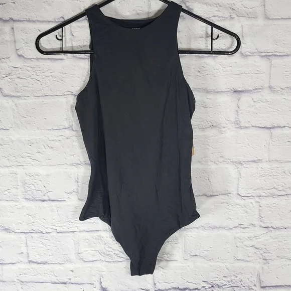 SKIMS FITS EVERYBODY HIGH NECK BODYSUIT/S, M/ ONYX - Picture 7 of 14